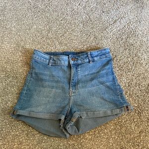 High Rise Jean Shorts